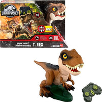 Jurassic World Roarin’ Frenzy T Rex RC Toy, Motorized Remote Control Tyrannosaurus Rex Dinosaur