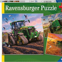 Ravensburger Seasons of John Deere 3 x 49 Piece Jigsaw Puzzle Set for Kids - 05173 - Every Piece is Unique, Pieces Fit Together Perfectly