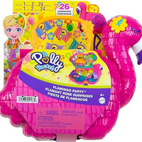 Polly Pocket Travel Toy, Flamingo Party Playset