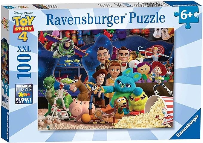 Ravensburger Disney Pixar Toy Story 4 - 100 Piece Kid's Jigsaw Puzzle | Unique Shapes | Glare-Free Surface | FSC-Certified