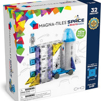 MAGNA-TILES Space 32-Piece Magnetic Construction Set, The Original Magnetic Building Brand