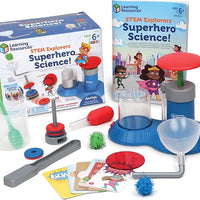 Learning Resources STEM Explorers Superhero Science!, 22 Pieces, Ages 6+, Science Kit, STEM Toys, Science for Kids,Kids