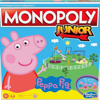 Monopoly Junior: Peppa Pig Edition Board Game for 2-4 Players, Indoor Game For Kids Ages 5 and Up