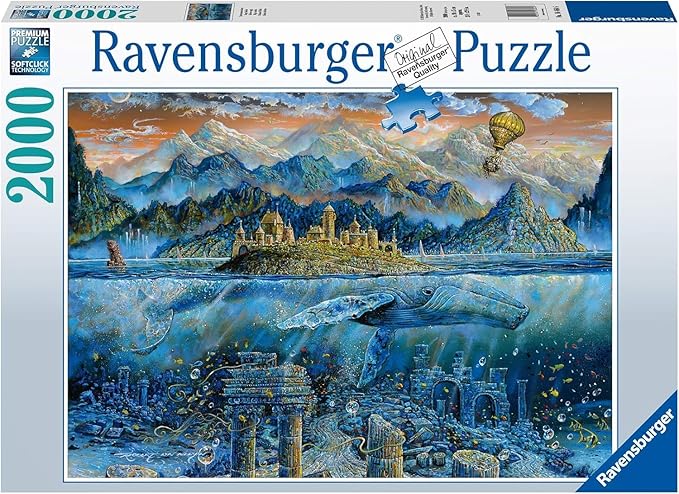 Ravensburger Wisdom Whale Puzzle - Engaging 2000-Piece Jigsaw | Unique Piece Design | Anti-Glare Surface | Perfect for Adults & Puzzle Enthusiasts