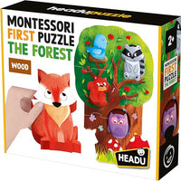 First Montessori Puzzle Forest – Toddler Learning Activities Ages 2-4, Educational Montessori Toys for 2 3 4 Year Old Boys Girls, Toddler Wooden Puzzles, Baby Learning Toys, Teaching Games