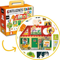 HEADU 6 Intelligences Farm | Educational Toys, 20 Games in 1, Identify Talents, Worlds in Comparison, Learning Games, Educational Games, Ages 3-6 Years