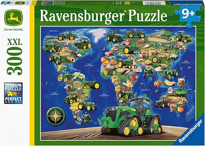 Ravensburger World of John Deere 300 XXL Piece Jigsaw Puzzle for Kids - 12984 - Every Piece is Unique, Pieces Fit Together Perfectly