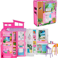 Barbie Doll House Playset, Getaway House with 11 Accessories