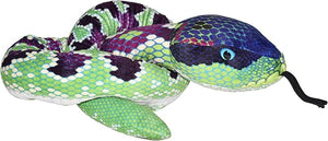 Snake Purple, Snakesss Plush Animal, 137 cm, 23525, Purple Green