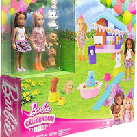 Barbie Chelsea Dog Party Two Dolls with Pets