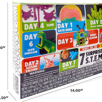 Adventure Club by Anker Play Products, 7 Surprise S.T.E.M. Experiments - Kid's Science Set - Kit Features 7 Experiments Including a Bath Bomb, Volcano, Eye Illusion, Crystal Growing, and More