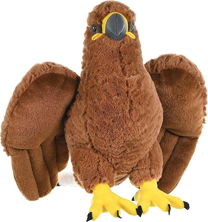 Golden Eagle, Cuddlekins, Stuffed Animal, 12 inches, Gift for Kids, Plush Toy, Fill is Spun Recycled Water Bottles