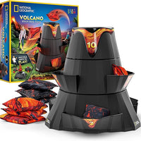 NATIONAL GEOGRAPHIC Volcano Bean Bag Toss Backyard Game Set - 5 Games, Bean Bags for Tossing, Yard Games for Kids, Outdoor Games, Patio Games (Amazon Exclusive)