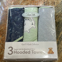 3 Hooded Towels