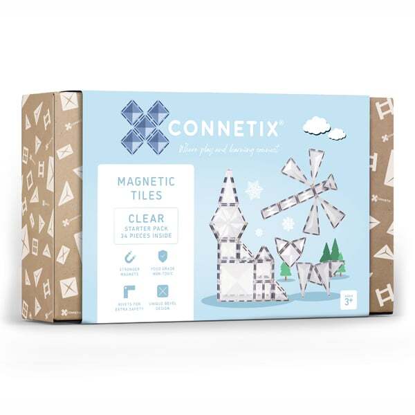 CONNETIX 34 PIECE CLEAR PACK