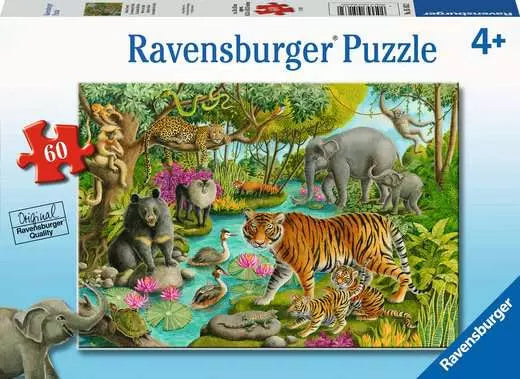 Children’s Jigsaw Puzzle Rainforest Animals - 60 Pieces Puzzle
