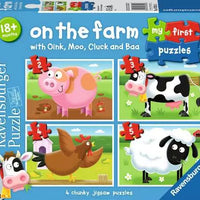 Children’s Puzzle On the Farm My First Puzzles - 2 + 3 + 4 + 5 Pieces Puzzle