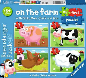 Children’s Puzzle On the Farm My First Puzzles - 2 + 3 + 4 + 5 Pieces Puzzle