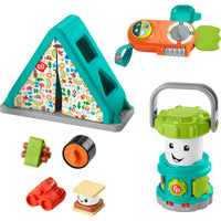 Fisher-Price Let’s Go Camping Gift Set Infant Learning Toys with Fine Motor Activities