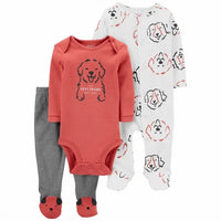 Carter's 3-Piece Bodysuit Pant & Sleep & Play Onesie Set - Baby Boy