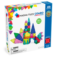 MAGNA-TILES® Combo 46-Piece Magnetic Construction Set, The ORIGINAL Magnetic Building Brand