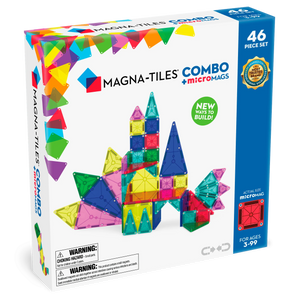 MAGNA-TILES® Combo 46-Piece Magnetic Construction Set, The ORIGINAL Magnetic Building Brand