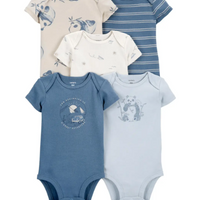 Infant Boys 5-Pack Bodysuits