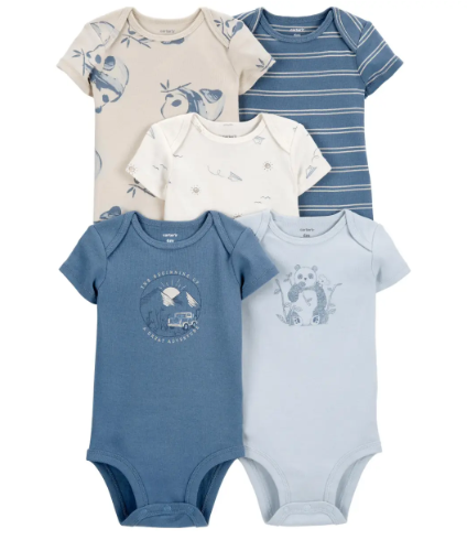 Infant Boys 5-Pack Bodysuits