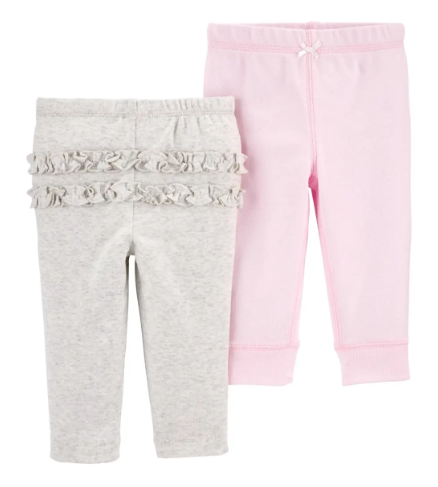 Infant Girl's 2-Pack Ruffle Pants