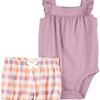 Baby Girl's Romper & Shorts