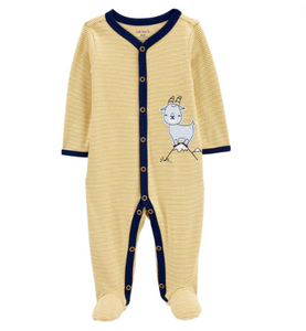 Infant Boys Goat Stripe Sleep N Play