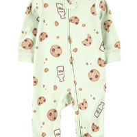 Milk & Cookies 2-Way Zip Cotton Sleep & Play