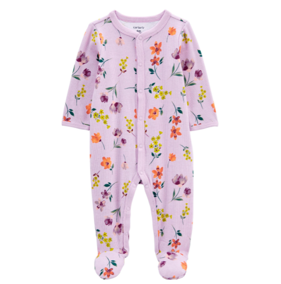 Floral Snap-Up Footie Sleep & Play