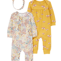 Infant Girls 3-Piece Pajama Set