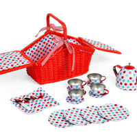 Spotted Basket Tea Set