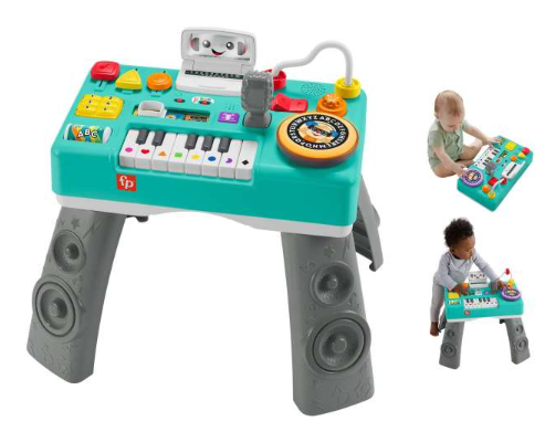 Fisher-Price Laugh & Learn Mix & Learn DJ Table, Musical Learning Toy For Baby & Toddler