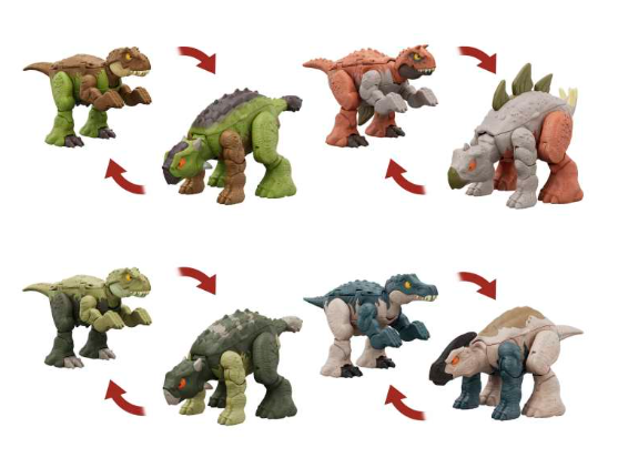 Jurassic World Dinosaur To Dinosaur Transforming Toy, Double Danger