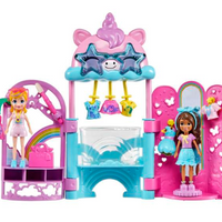 Polly Pocket Glam It Up Style Studio Playset With 2 Dolls, Color Change And 19 Accessories
