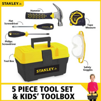 Toolbox with Toolset 5 PC Stanley Jr.
