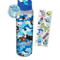 2 in 1 Snack Water Bottle-Camo