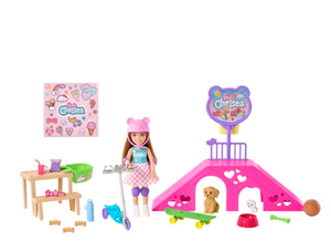 Barbie Chelsea Doll And Accessories, Skatepark Playset