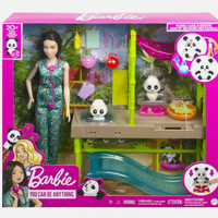 Barbie Panda Care and Rescue Vet Doll Playset