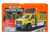 Matchbox Working Rigs Multipack, 4 Different Kid Favorite-themed Toy Trucks & Construction Equipment
