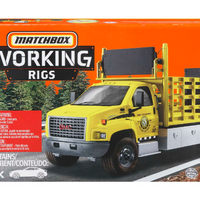 Matchbox Working Rigs Multipack, 4 Different Kid Favorite-themed Toy Trucks & Construction Equipment