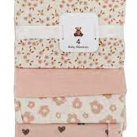 4 Pack Blankets - Flower