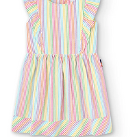 Girl's printed poplin dress