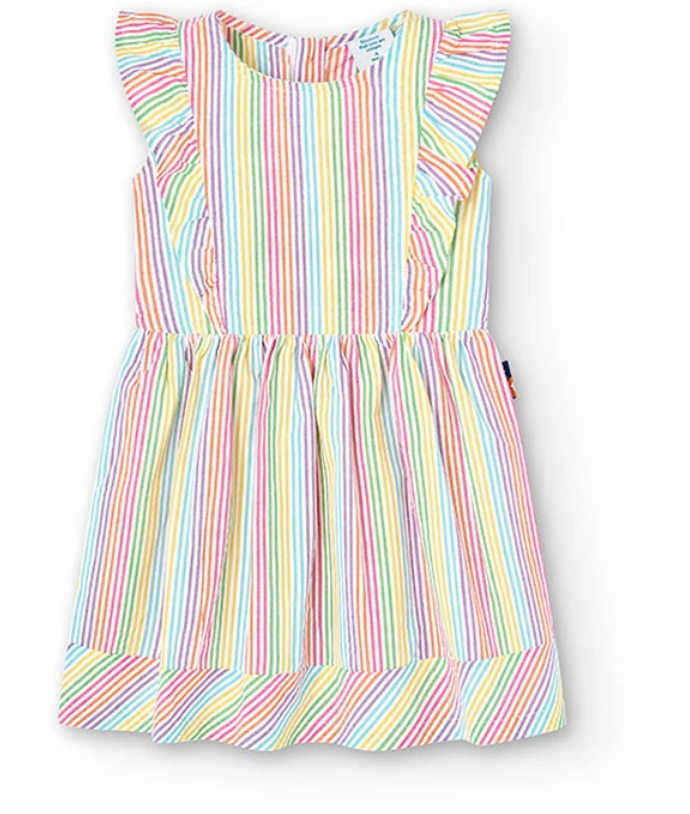 Girl's printed poplin dress