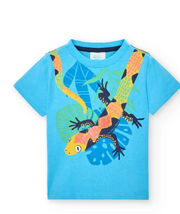 Baby boy's knit t-shirt in blue