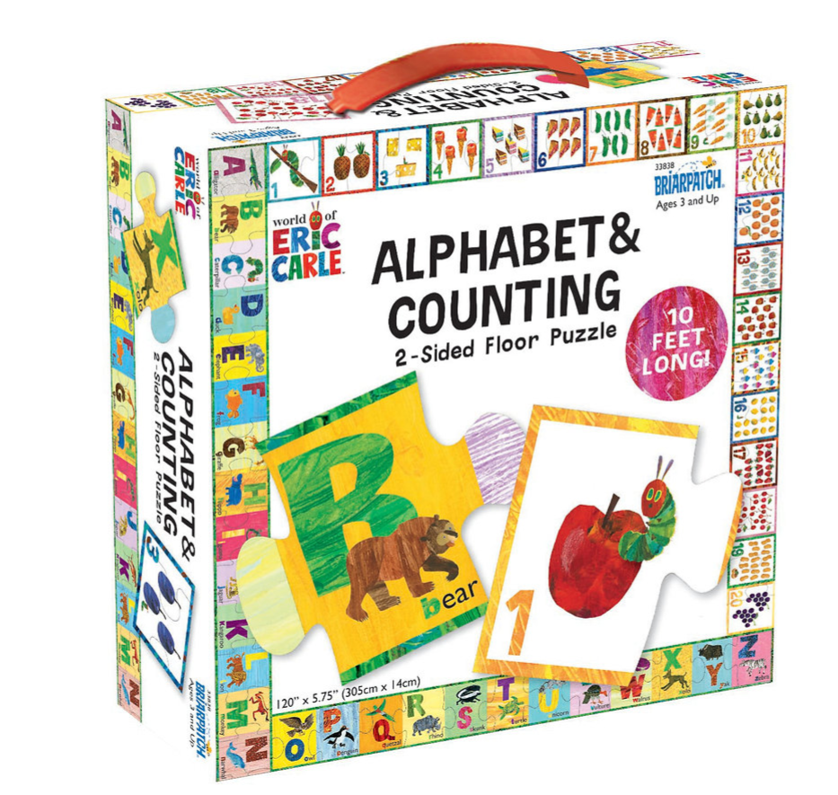 The World of Eric Carle 2-Sided  Alphabet & Counting Floor Puzzle  10 feet long!