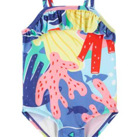 Carter's Undersea Ruffle-Trimmed 1-Piece Swimsuit